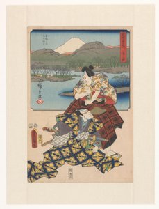53 Stationen von zwei Pinseln von Utagawa Kunisada (I)