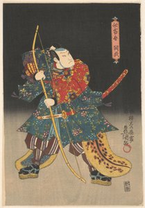 Schauspieler als Bogenschütze von Utagawa Kunisada (I)