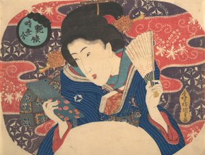 Wettbewerb der zeitgenössischen Mode: Sexy Schönheit, 19. Jahrhundert von Utagawa Kunisada
