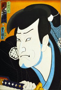 Aus der Serie "Berühmte Schauspieler Vergangenheit und Gegenwart" von Utagawa Kunisada