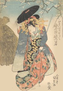 Druck, 19. Jahrhundert von Utagawa Kunisada