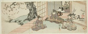 Damen spielen Instrumente von Utagawa Kuniyasu