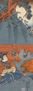 Hakoōmaru trifft Kudō Suketsune von Utagawa Kuniyoshi