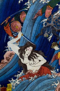 Tamatori-hime stiehlt das heilige Juwel aus dem Drachenpalast (Ryūgū Tamatori-hime no zu)