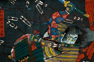 Die Schlacht bei Shijō Nawate, ca. 1857