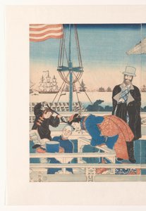 Amerikanisches Handelshaus in Yokohama von Utagawa Sadahide
