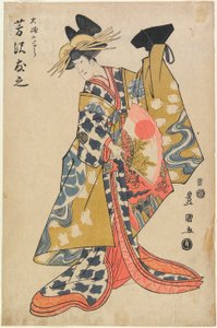 Schauspieler Yoshizawa Yūshi als Ōiso no Tora von Utagawa Toyokuni