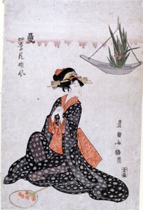 Blumen der vier Jahreszeiten kühl wie Mädchen von Utagawa Toyokuni