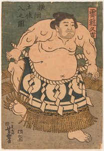 Der Sumo-Ringer Unryu Kyukichi (Unryu Hisakichi) von Utagawa Toyokuni