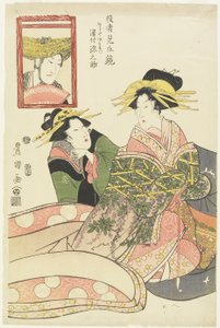 "Spiegel der Schauspieler-Parodien, Sawamura Gennosuke als Fujiya Izaemon", Januar 1807 von Utagawa Toyokuni