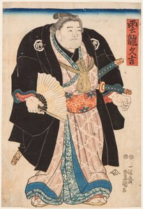 Porträt des Sumo-Ringers Unryu Kyukichi (Unryu Hisakichi)