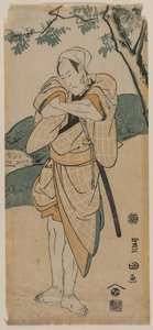 Der Schauspieler Ichikawa Danjuro als Samurai, 1769-1825 von Utagawa Toyokuni