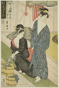 Ein öffentliches Badehaus von Utagawa Toyokuni I