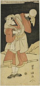 Schauspieler in einer Szene aus einem Drama von Utagawa Toyokuni I
