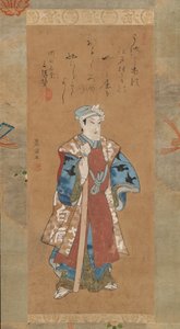 Bando Mitsugoro II als Shinbei im Kabuki-Stück Sukeroku, spätes 18. bis frühes 19. Jahrhundert