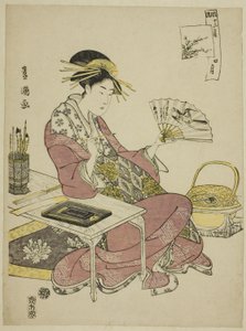 Der vierte Monat (Shi gatsu), aus der Serie "Modische zwölf Monate (Furyu junikagetsu)"
