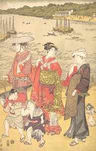 Frauen am Takanawa-Strand, ca. 1790er Jahre