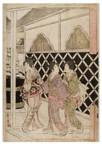 Neujahrspilgerfahrt nach Myohoji in Horinouchi, Edo, ca. 1804-1810 von Utagawa and Toyokuni Utagawa Toyohiro