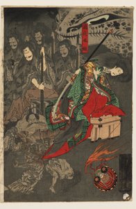 Nachtparade der hundert Dämonen im Sōma-Palast von Utagawa Yoshiku