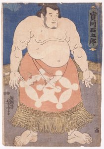 Der Sumō-Ringer Takaragawa Ishigorō von Utagawa Yoshitora