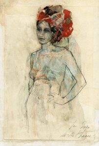 Elegante Turbanfrau