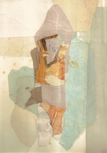 Gedämpfte abstrakte Collage