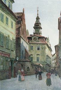 Das jüdische Rathaus, Prag, Illustration aus 