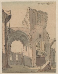 Die Ruine der Grote Kerk in Grave von Valentijn Klotz (attributed to)