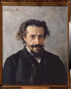 Porträt des Komponisten Pavel Ivanovich Blaramberg (1841-1908) von Valentin Aleksandrovich Serov