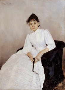 Porträt der Künstlerin Maria Yakunchikova-Weber 1870-1902, 1885-1887 von Valentin Aleksandrovich Serov
