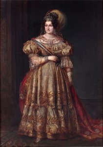 Porträt von Maria Christina von den beiden Sizilien (1806-1878) von Valentin Carderera y Solano