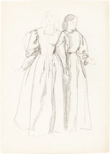 Studie von zwei jungen Frauen [recto]