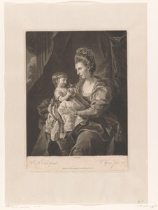 Porträt von Elizabeth Pennyman mit ihrem Kind