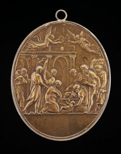 Die Anbetung der Hirten, 1530er Jahre von Valerio Belli