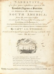 Erzählung einer fünfjährigen Expedition gegen die aufständischen Neger von Surinam in Guiana an der wilden Küste Südamerikas (Band II)