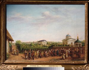 Hochzeit im Dorf Kukavka (Ukraine) von Vasili Andreevich Tropinin