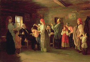 Inspektion eines Kinderheims, 1866 von Vasili Efimovich Kallistov