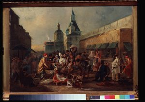 Erfrischungsstand nahe der chinesischen Mauer in Moskau von Vasili Egorovich Astrakhov