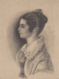 Gräfin Vera Fjodorowna Wjasemskaja, geb. Gagarina 1790-1886 von Vasili Fyodorovich Binemann