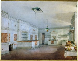 Die Küche im Jussupow-Palast in Sankt Petersburg
