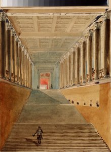 Die große Treppe des Winterpalastes in Sankt Petersburg von Vasili Semenovich Sadovnikov