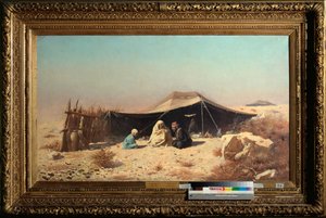 Araber in der Wüste, Koran-Studie von Vasili Vasilievich Vereshchagin