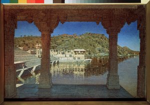 Am See in Udaipur (Rajasthan) von Vasili Vasilievich Vereshchagin