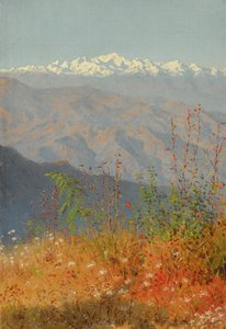 Sonnenuntergang im Himalaya von Vasili Vasilievich Vereshchagin