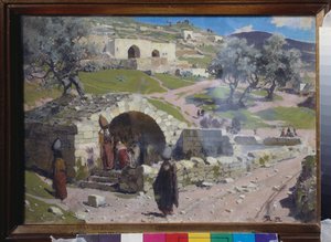 Der Brunnen der Heiligen Maria in Nazareth (Israel) von Vasilij Dmitrievich Polenov
