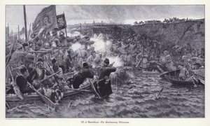 Die Eroberung Sibiriens durch Jermak Timofejewitsch (Gravur)
