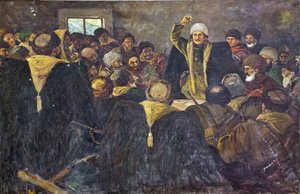 Sergo Ordzhonikidze im Nordkaukasus von Vasily Anfimovich Krotkov