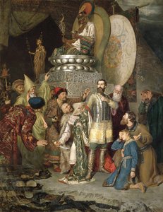 Prinz Michael von Tschernigow im Lager von Batu Khan, 1246, 1883