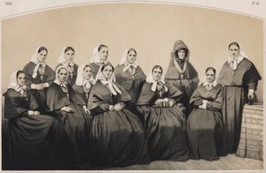 Die Krankenschwestern der Krestovozdvizhenskaya-Gemeinde der Krankenschwestern, 1854 von Georg Wilhelm Timm