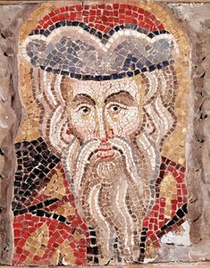 Kopf eines Propheten (Mosaik) von Veneto Byzantine School